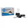 Apretador doble clip 25 MM negro caja 12 unidades JM