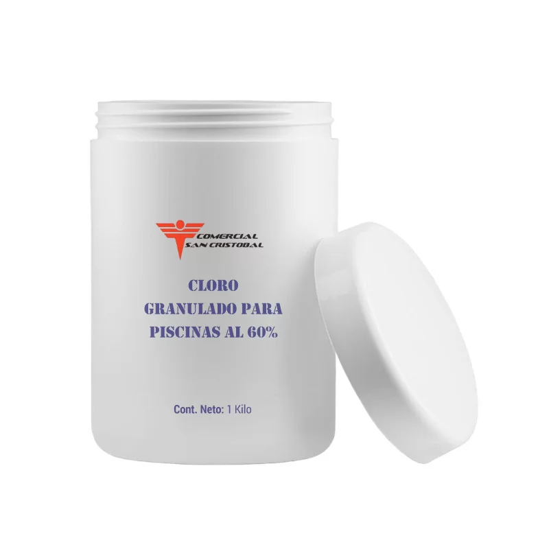 Cloro granulado para piscinas al 60% 1 kilo