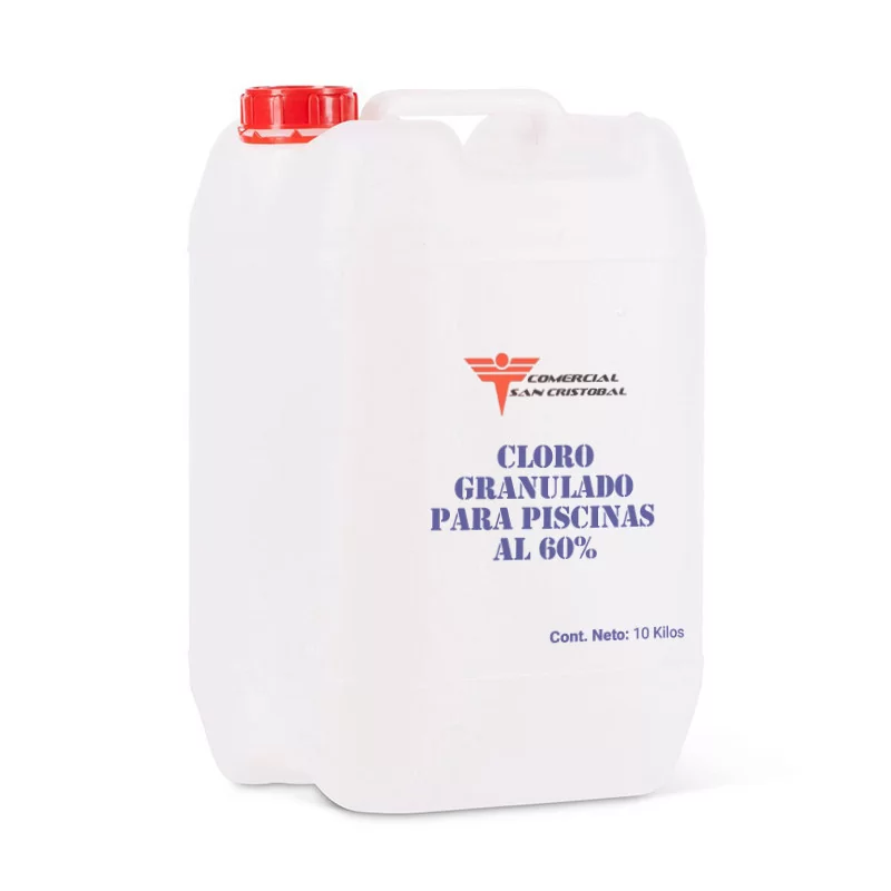 Cloro granulado para piscinas al 60% 10 kilos